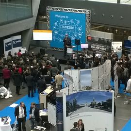 Ebene 0 im Darmstadtium während Messe "IT &amp; Media" Februar 2016