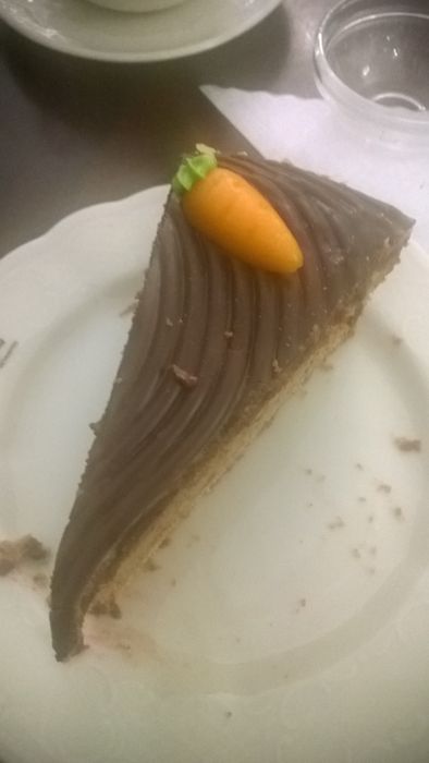 Ein Stück Rüblikuchen