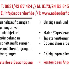 A. Oberdorf Dienstleistungen in Mannheim