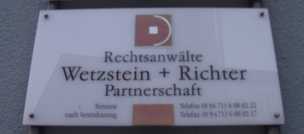 Bild 4 Rechtsanwälte Wetzstein + Richter Partnerschaft in Burglengenfeld