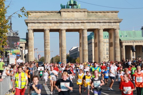 Berlin Marathon kurz vor dem Ziel