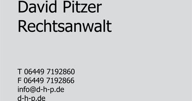 Pitzer David Rechtsanwalt in Katzenfurt Gemeinde Ehringshausen