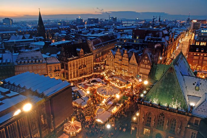 Weihnachtsmarkt Bremen - 2015 - Von Oben