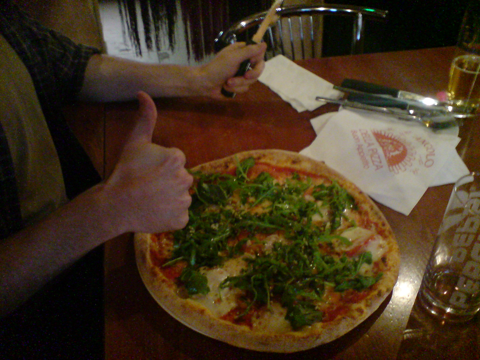 Lecker Holzofenpizza!