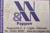 Nutzerbilder W & M Pappen GmbH & Co. KG Pappenfabrik
