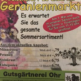 Gutsgärtnerei Ohr Inh. A. Schäfer in Ohr Gemeinde Emmerthal