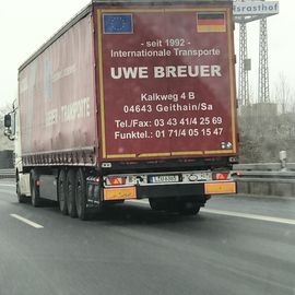 Uwe Breuer - Internationale Transporte in Geithain