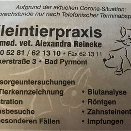 Reineke Alexandra Dr. Tierarztpraxis in Bad Pyrmont