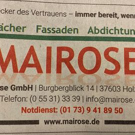 Mairose GmbH in Holzminden