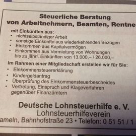 Deutsche Lohnsteuerhilfe e.V. in Hameln