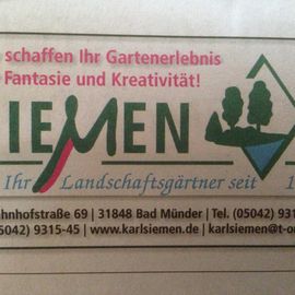 Siemen Karl Garten- u. Landschaftsbau GmbH in Bad Münder am Deister