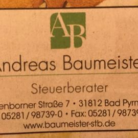 Steuerberater Andreas Baumeister in Bad Pyrmont
