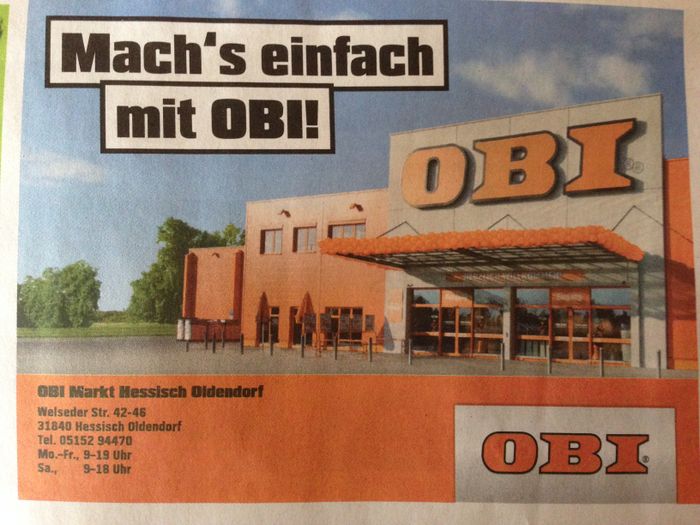 Nutzerbilder OBI Baumarkt Hess. Oldendorf GmbH & Co. KG