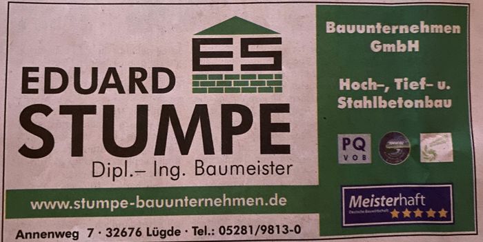 Stumpe Bau- und Stuckgeschäft GmbH, Eduard
