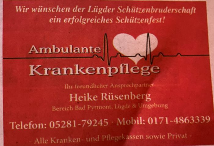 Heike Rüsenberg Häusliche Krankenpflege