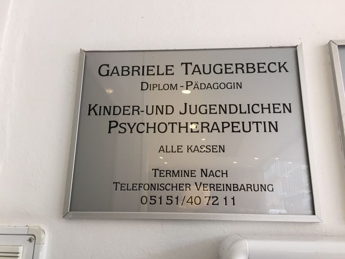 Taugerbeck Gabriele Analytische Kinder- und Jugendlichenpsychotherapeutin