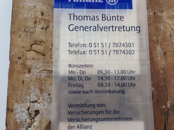 Allianz Versicherung Thomas Bünte