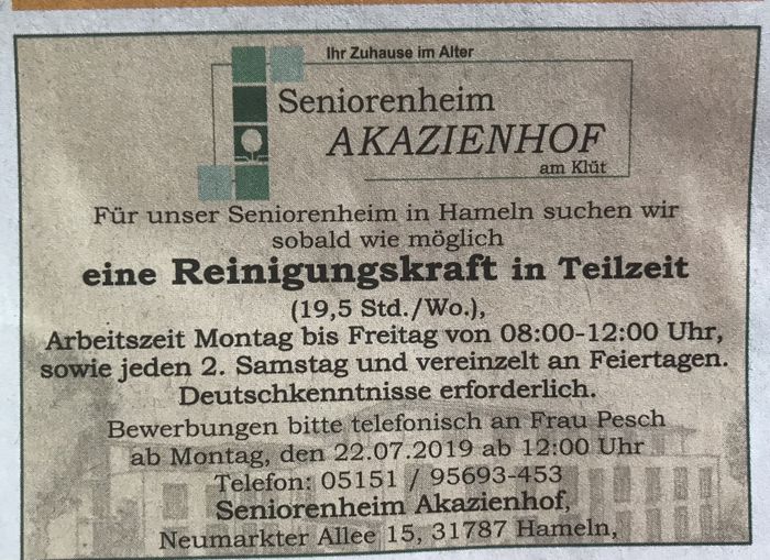 Senioren Heim Akazienhof am Klüt GmbH