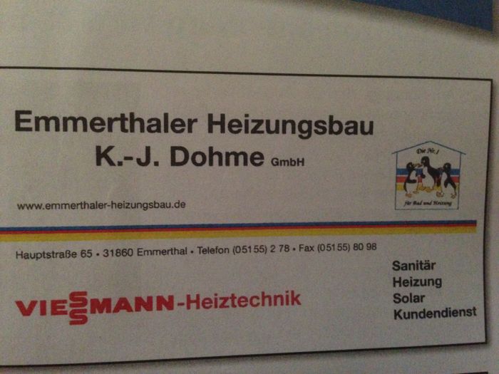 Nutzerbilder Emmerthaler Heizungsbau Karl-Jürgen Dohme GmbH Zentralheizungsbau