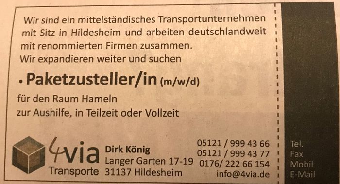 Via Transporte König Dirk