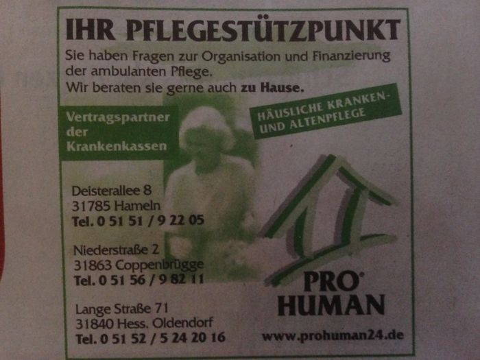 Pro Human Häusliche Krankenpflege