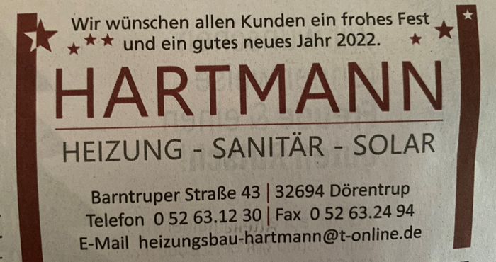 Hartmann Heizungsbau GmbH