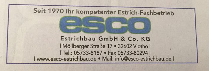 ESCO-Estrichbau GmbH & Co. KG