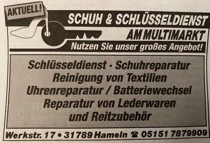 Schuh- und Schlüsseldienst Gabbert