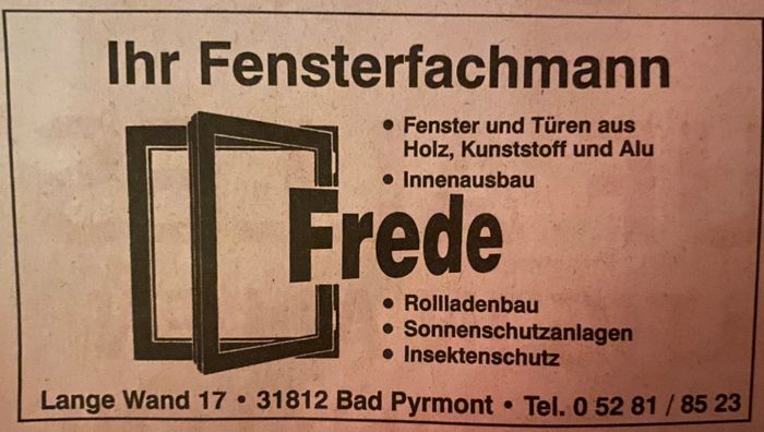 Frede Tischlerei und Bestattungen Inh. Ulrich Frede