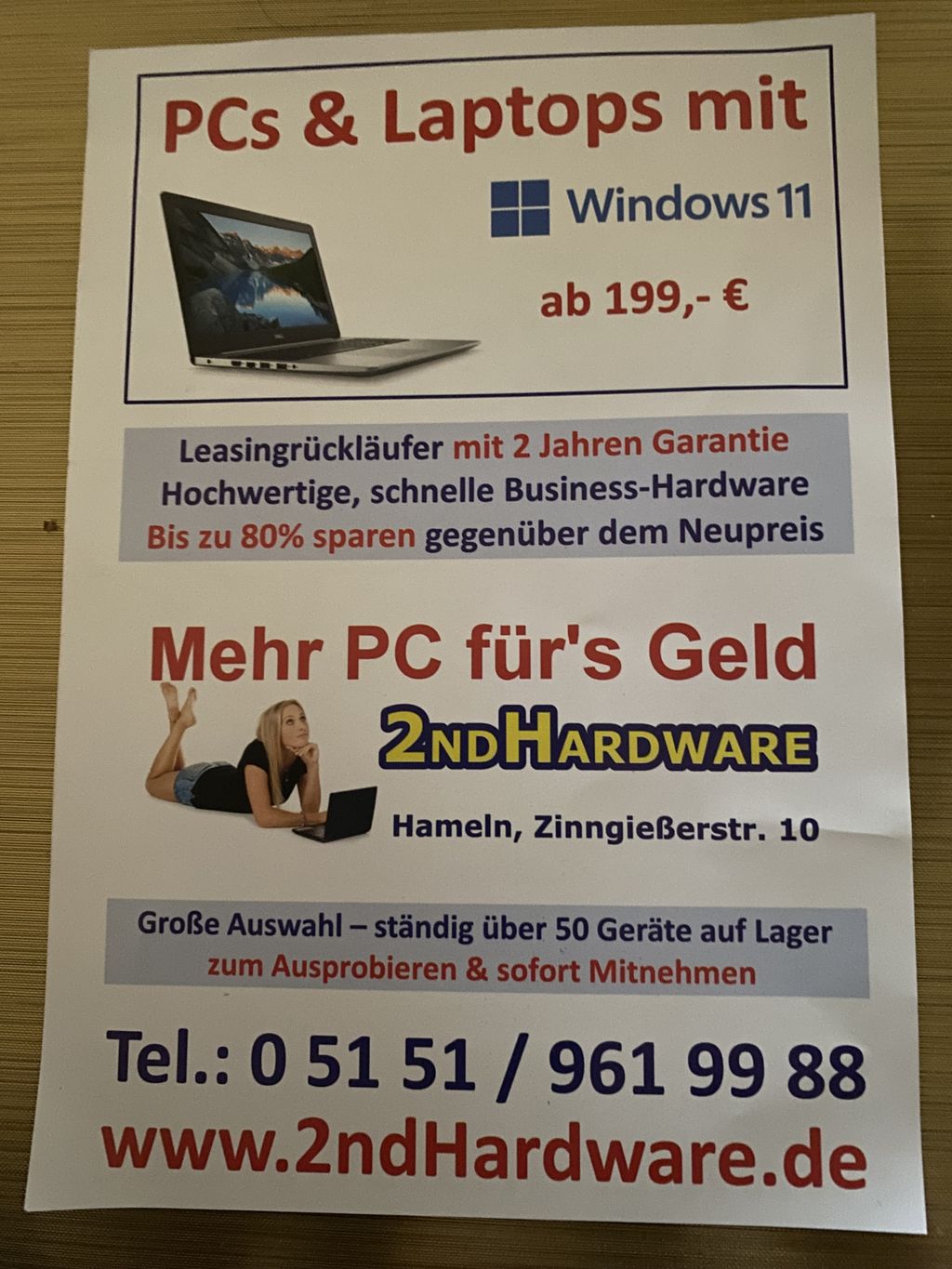Nutzerfoto 1 EDV-Service 2ndHardware Verkauf gebrauchter PCs Laptops EDV-Service