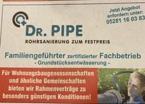 Bild zu Dr. Pipe Ostwestfalen GmbH Inh. Gisbert Gerigk Kanalsanierung