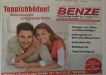 Bild zu Benze Bodenbelag Tapeten und Farben GmbH Hans-Jürgen