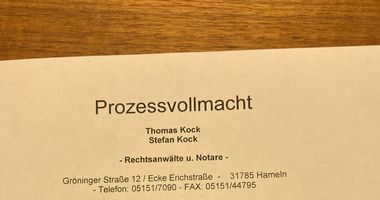 Kock und Kock Thomas Kock - Stefan Kock Rechtsanwälte und Notare in Hameln