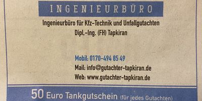 Ingenieurbüro für Kfz-Technik Dipl.-Ing. (FH) Murat Tapkiran in Rinteln