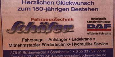Schäfer GmbH Spedition Fahrzeugbau in Bodenwerder