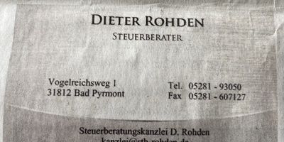 Rohden Dieter Steuerberater in Bad Pyrmont