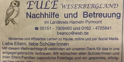 Eule Weserbergland Nachhilfe UG (haftungsbeschränkt) in Hameln