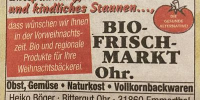 Bio Frischmarkt-Ohr, A. Schuldt in Ohr Gemeinde Emmerthal