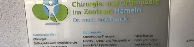 Bild zu Chirurgie und Orthopädie im Zentrum Hameln Dr. med. Anja Franck