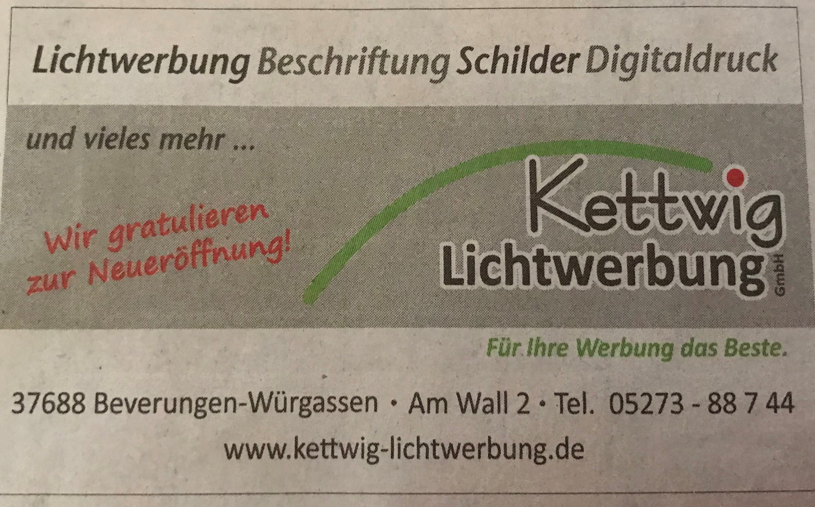 Bild 1 Kettwig Lichtwerbung GmbH in Beverungen