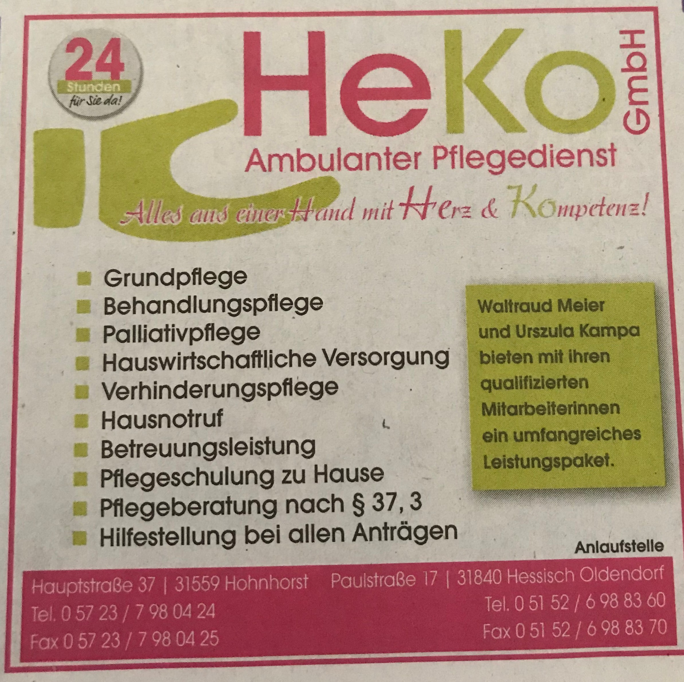Bild 1 Heko Pflegedienst GmbH in Hessisch Oldendorf