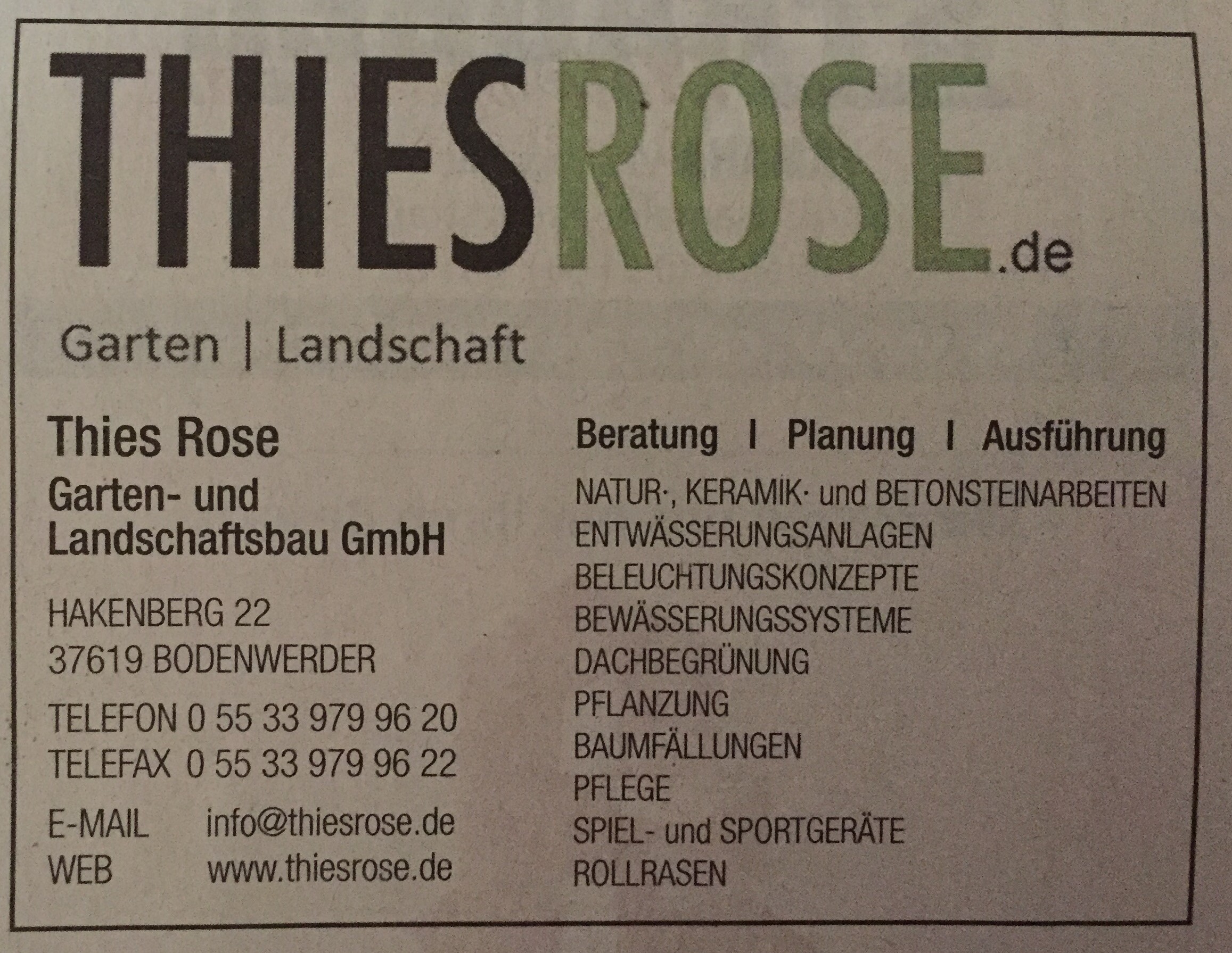 Bild 2 Thiesrose Garten- und Landschaftsbau in Bodenwerder