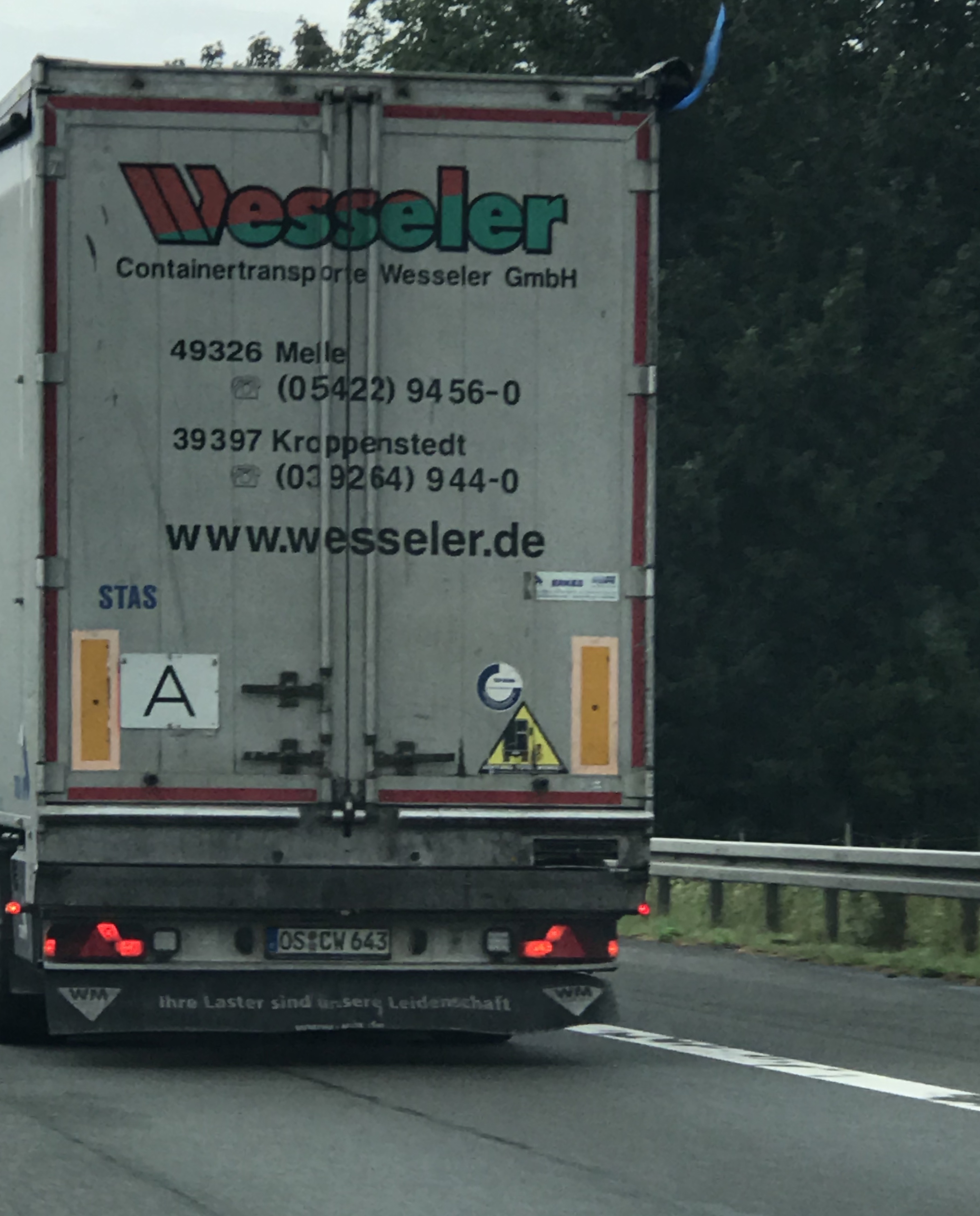 Bild 1 Verbund Containertransporte Wesseler in Melle