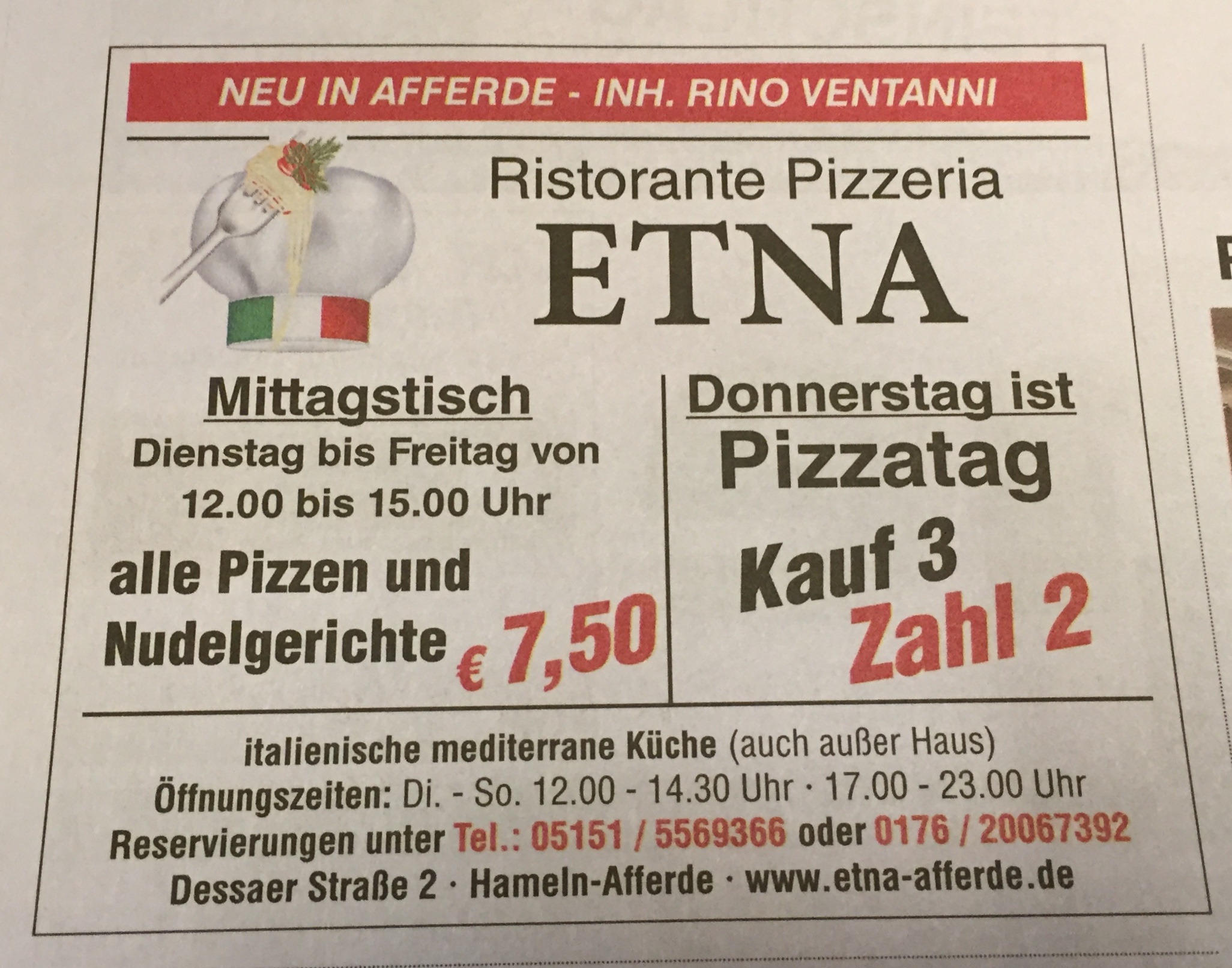 Bild 1 Ristorante Etna in Hameln