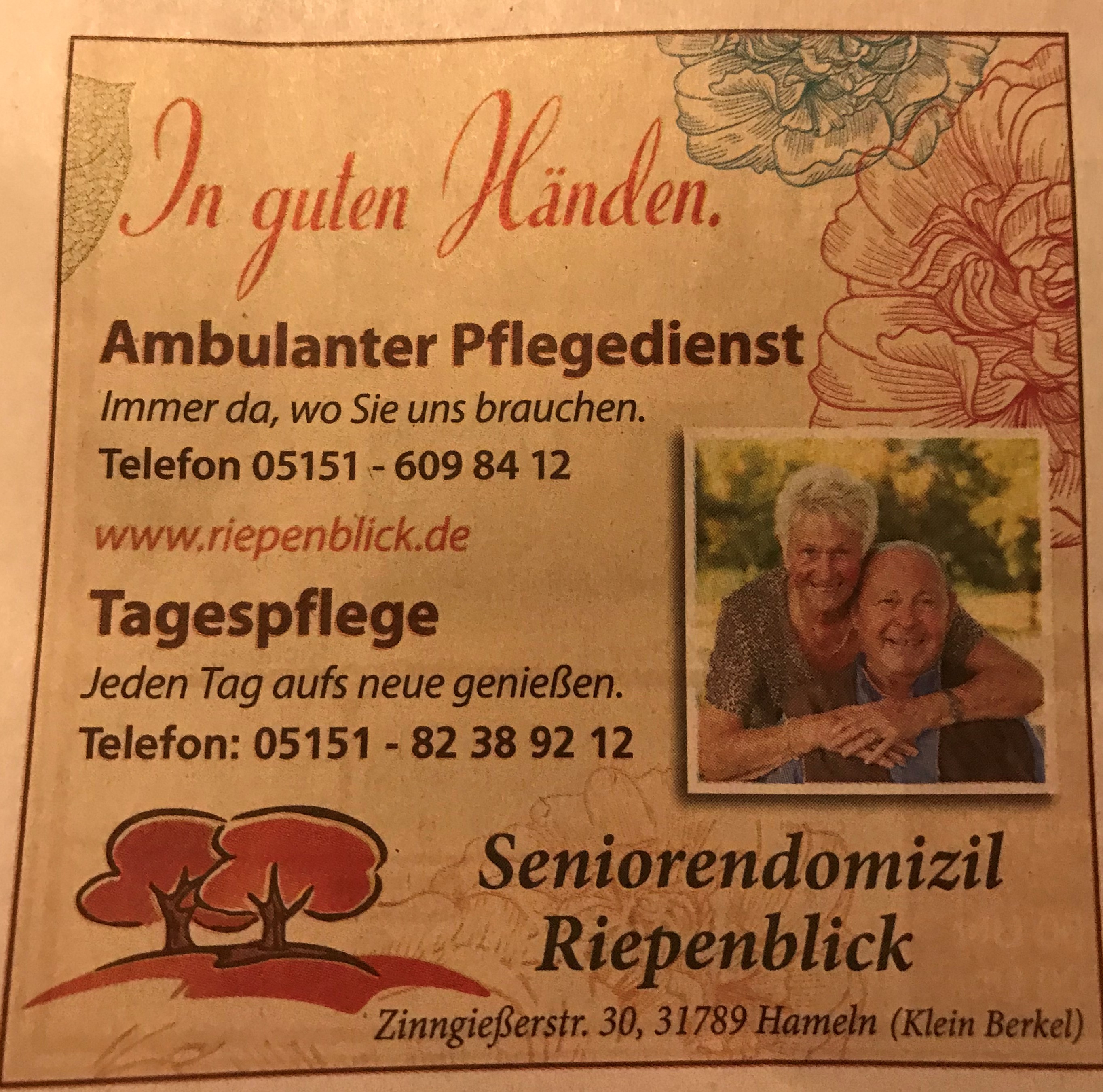 Bild 1 Seniorendomizil Riepenblick in Hameln