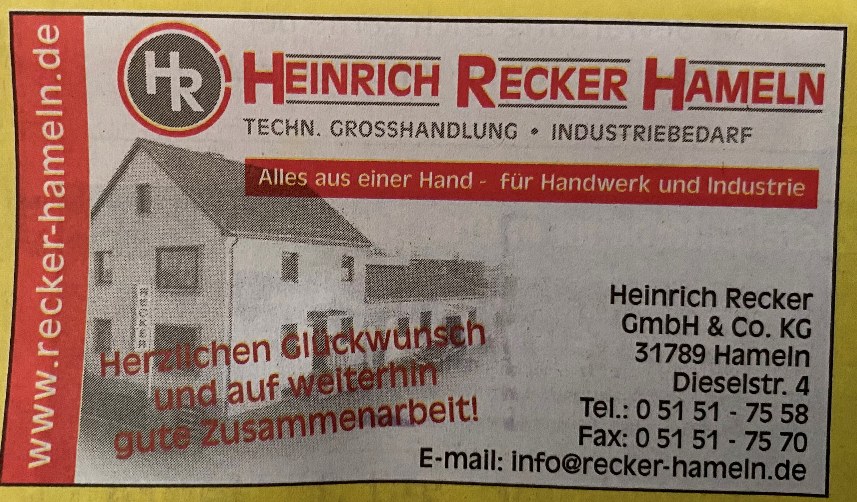 Bild 1 Heinrich Recker GmbH & Co. KG in Hameln