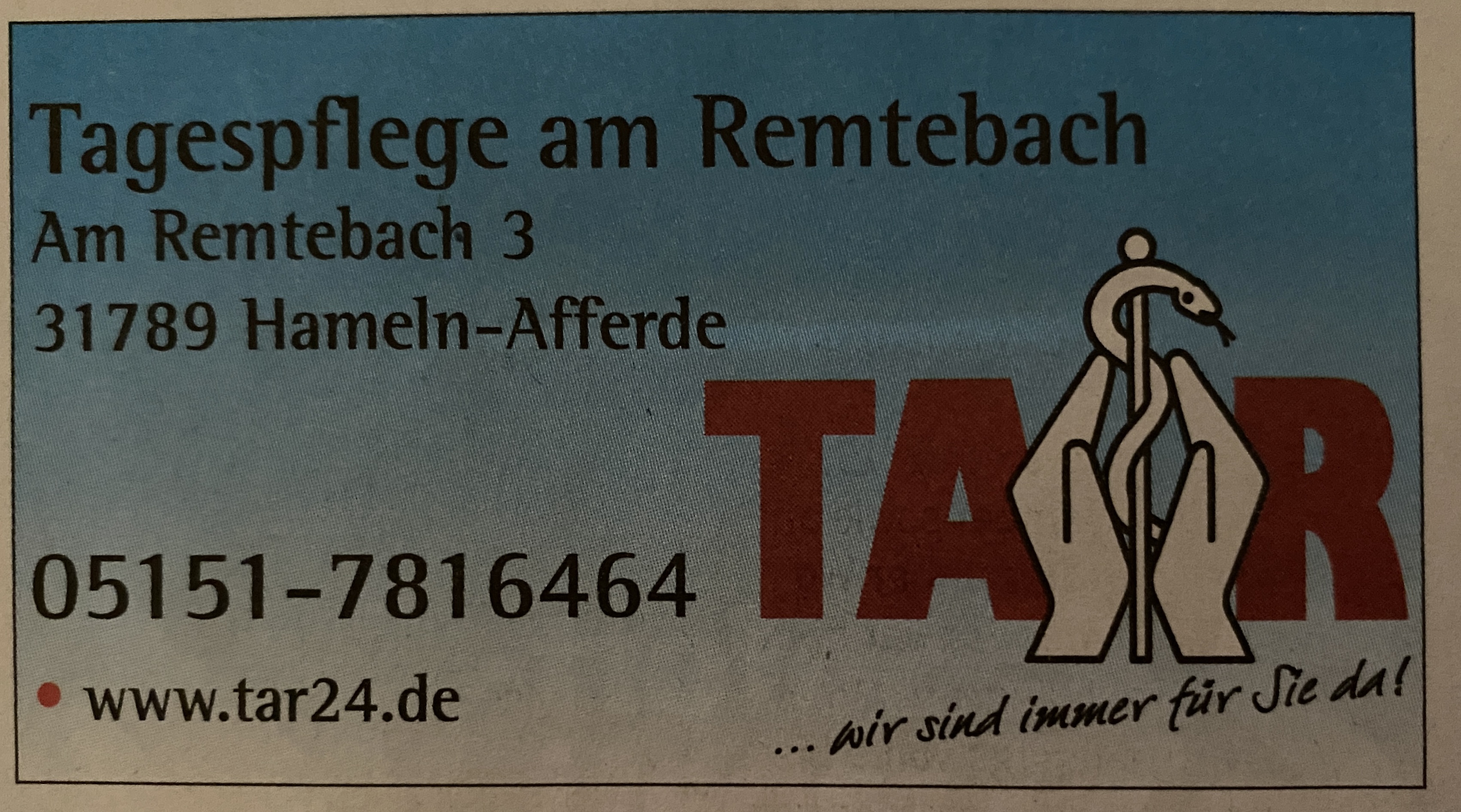 Bild 1 TAR Tagespflege am Remtebach in Hameln
