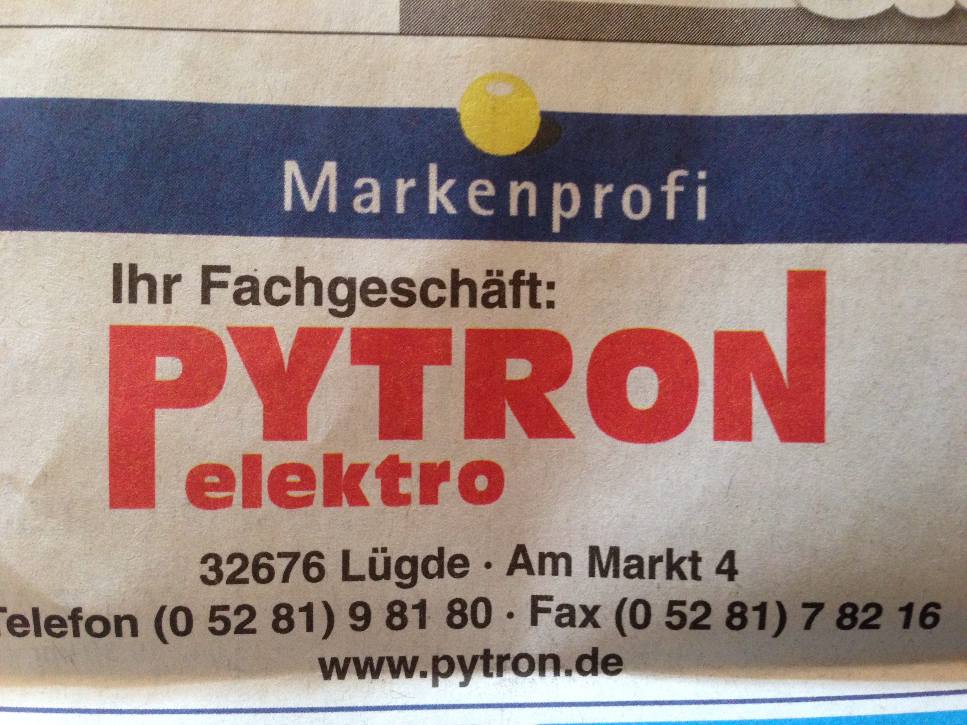 Bild 1 Pytron Elektrotechnik GmbH in Lügde
