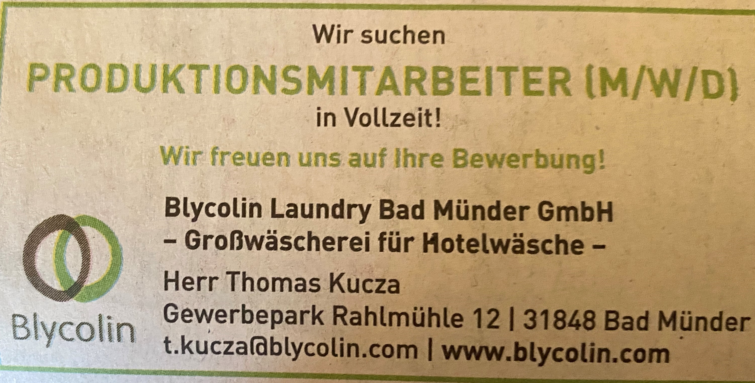 Bild 1 Blycolin Laundry in Bad Münder