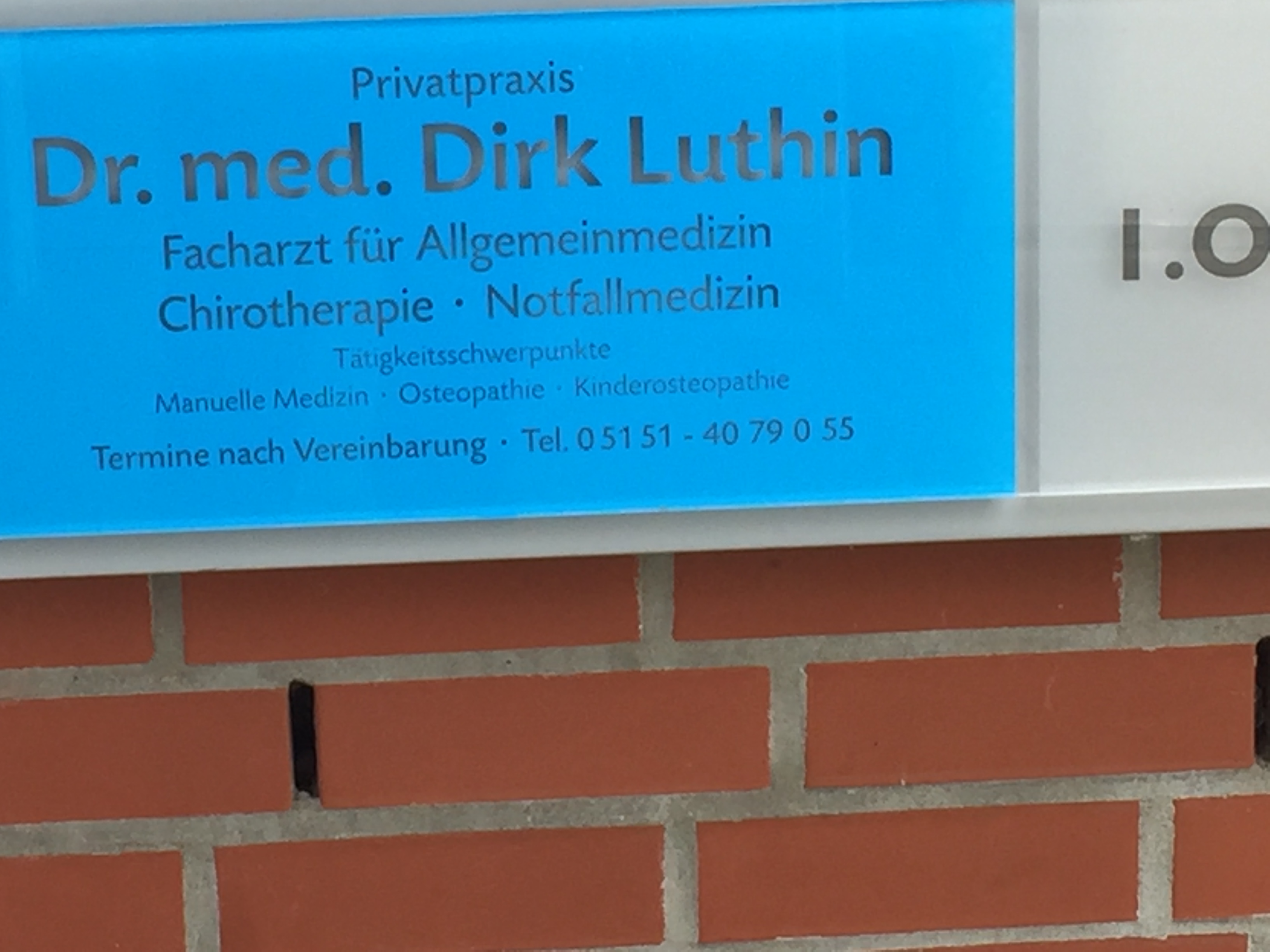 Bild 1 Luthin Dirk Dr. med. Facharzt für Allgemeinmedizin in Hameln